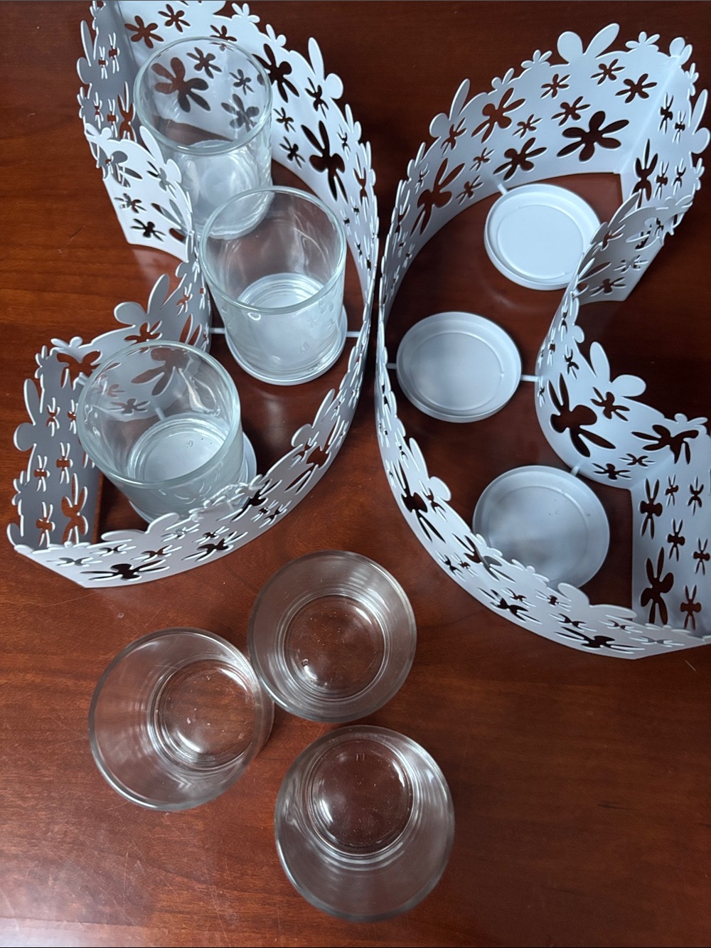 PartyLite "Blumenmeer" or "Blossom" decorative candle holder set - Picture 5 of 11